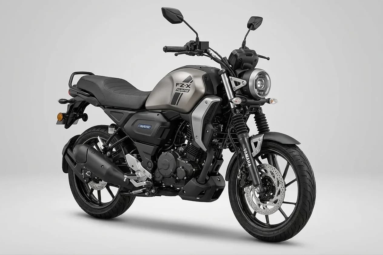 Yamaha FZ X Hybrid — AI-generated interim image