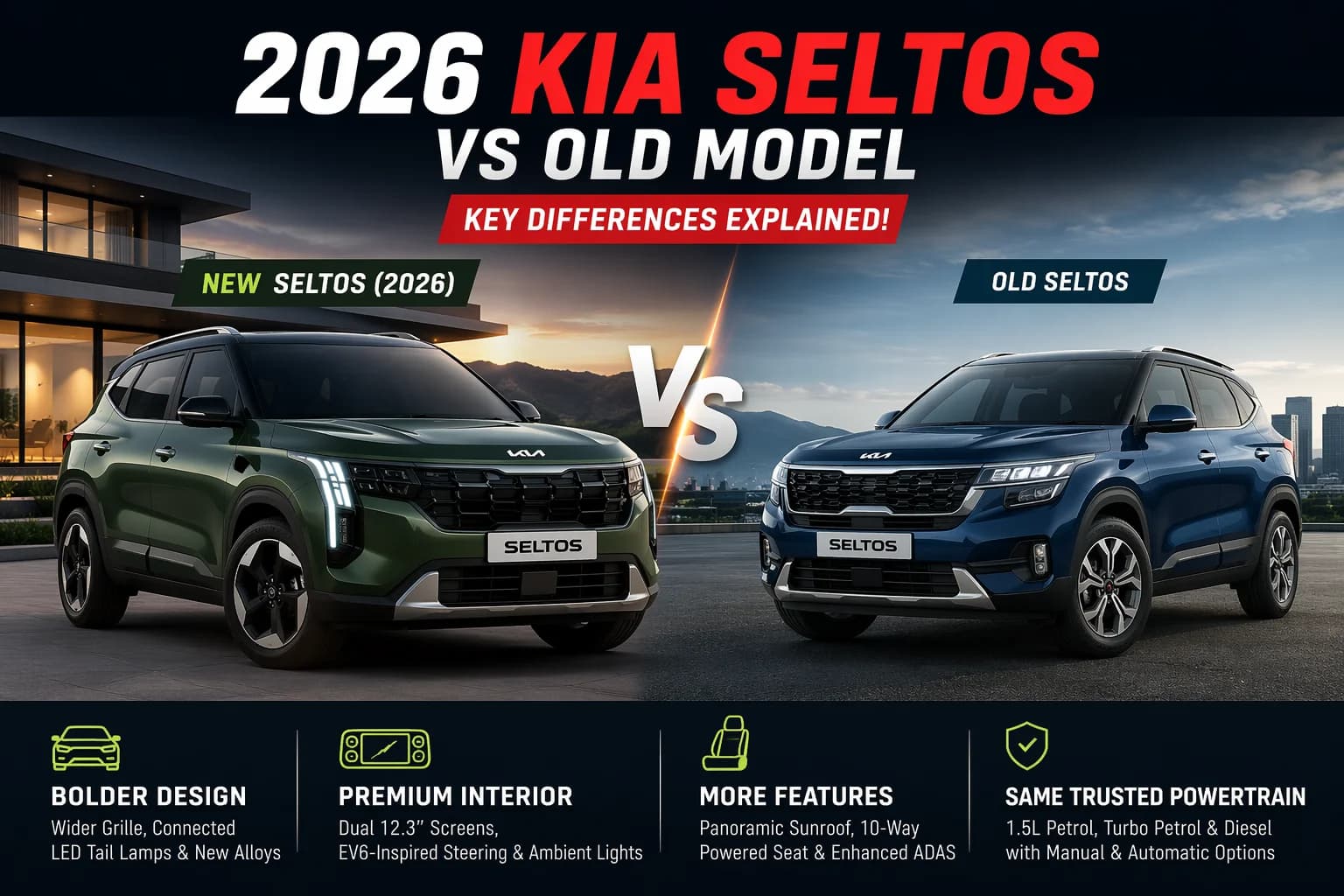 Kia Seltos New Upcoming Variant - How Is It Different From the Old One