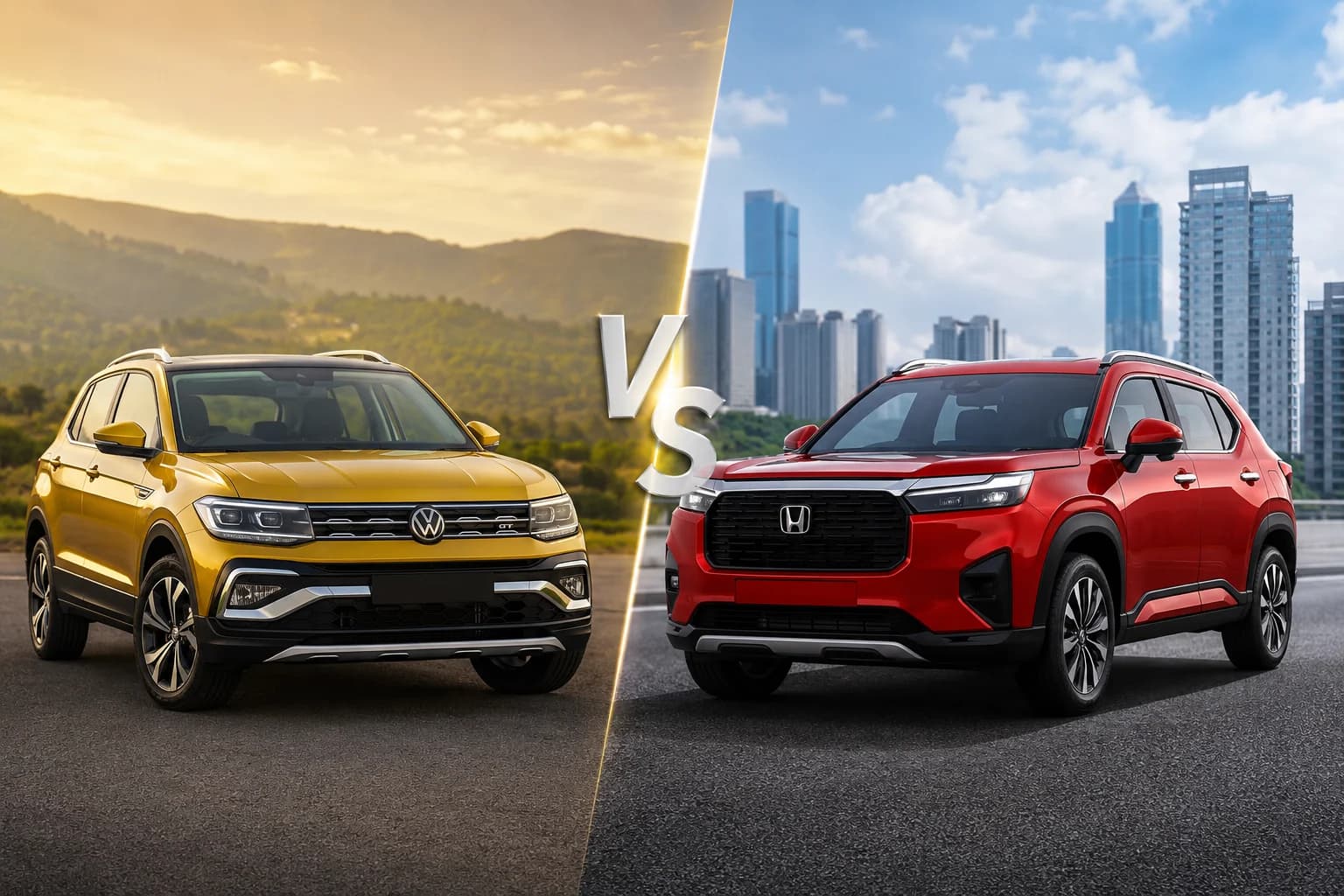 2026 Volkswagen Taigun Facelift vs Honda Elevate - Which SUV Makes More Sense for You?
