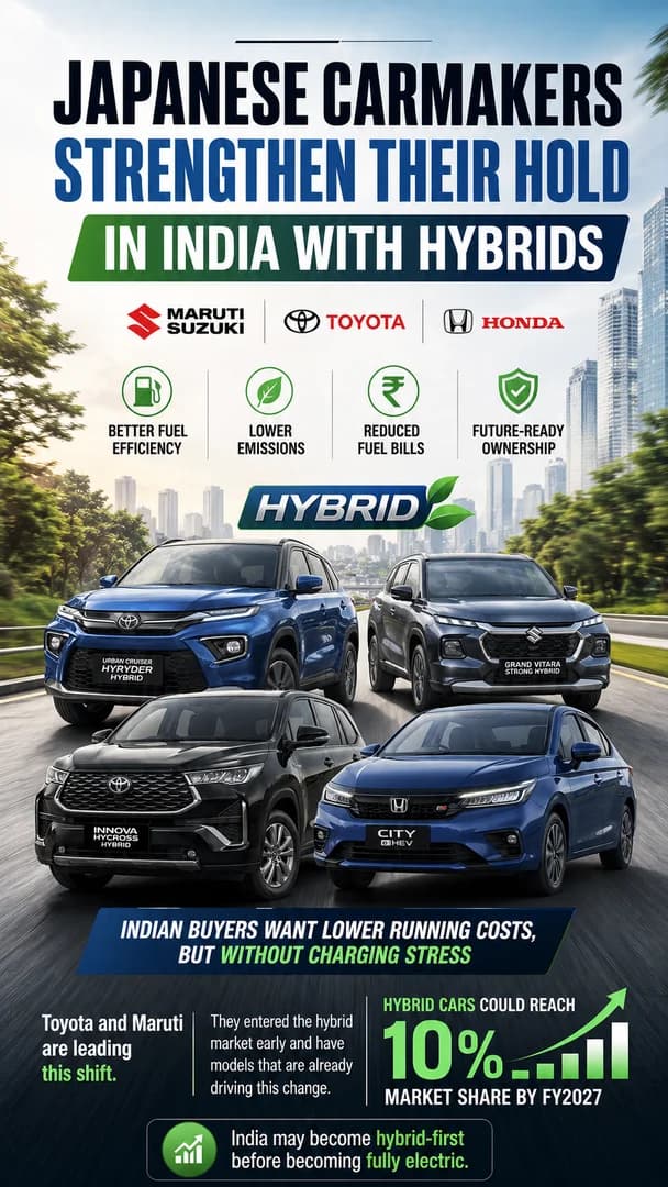 Japanese Carmakers Strengthen Their Hold in India With Hybrids
